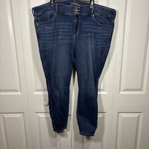 Torrid Super Soft Jeggings Womens 26R Blue Denim Skinny Stretch Plus Size Jeans